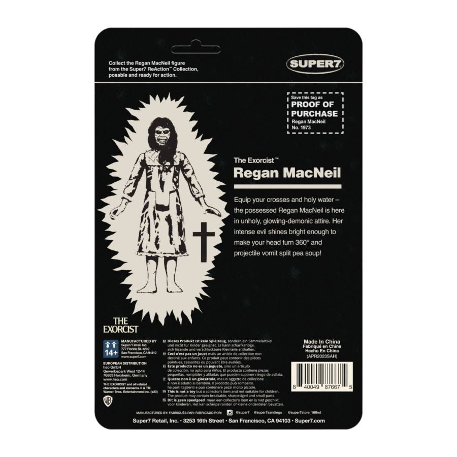The Exorcist - Regan (Monster Glow) Reaction 3.75″ Figure