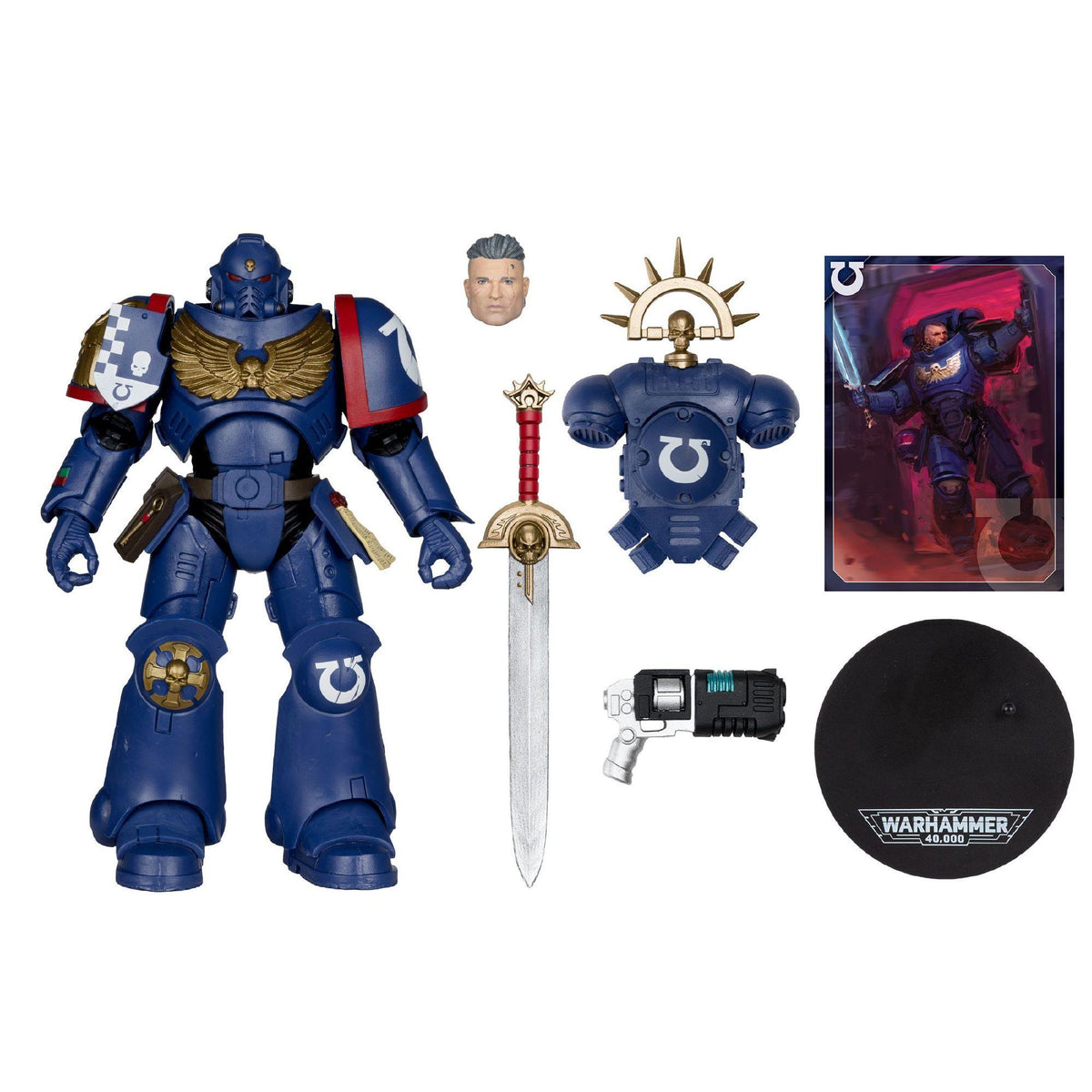 Warhammer 40,000 - Ultramarines 3rd Company Lieutenant 7″ Action Figure