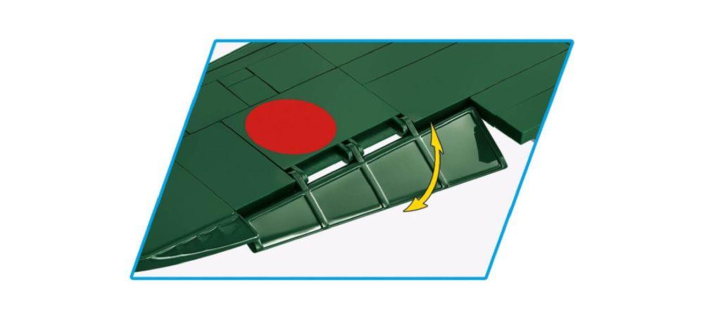 World War 2 - Kawasaki Ki-61-Hien (Tony) Construction Brick Set (350 Pieces)