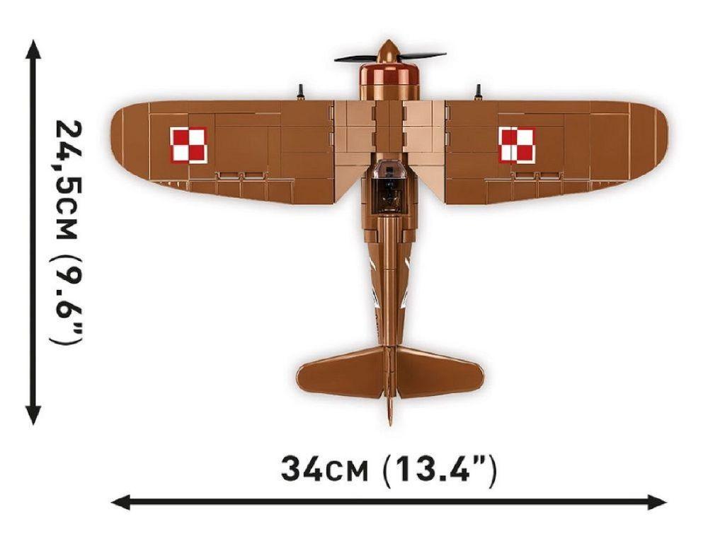 World War 2 - PZL P-11c Construction Brick Set (320 Pieces)