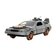 Back To The Future: Part 3 - Time Machine (Railroad Wheels) 1:32 Scale Die-Cast (Model Car)