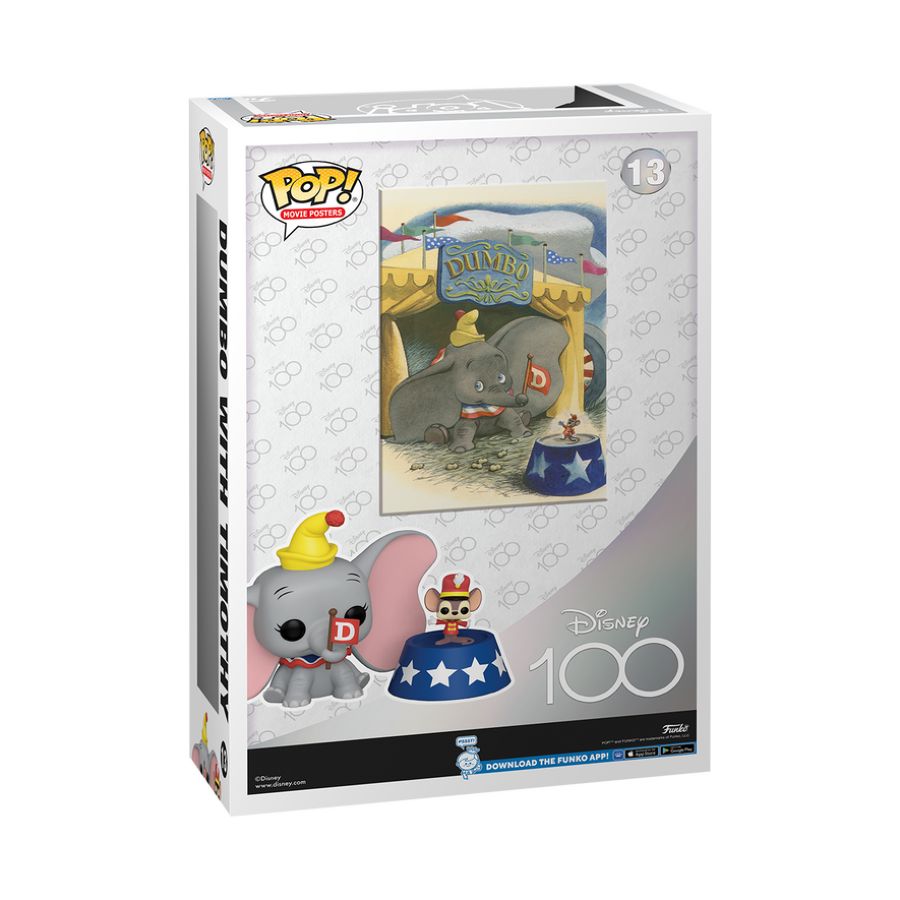 Disney 100th - Dumbo With Timothy Pop! Poster (Pop! Vinyl)