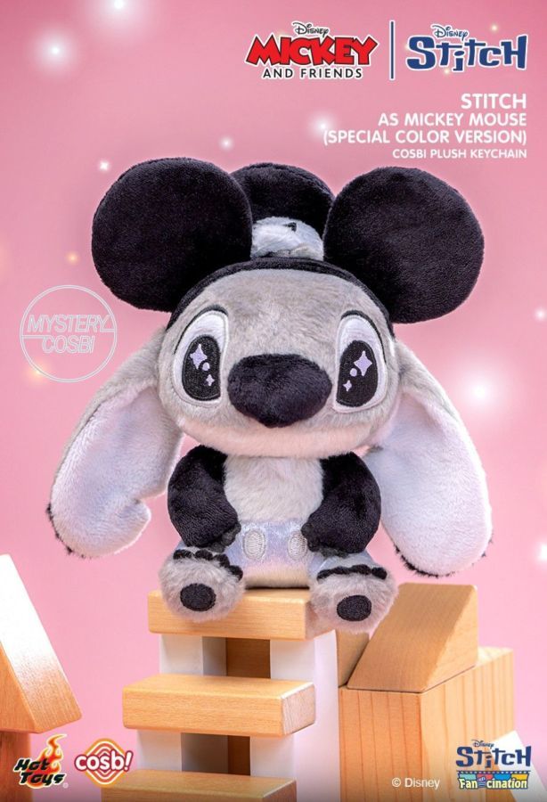 Lilo & Stitch - Stitch as Mickey & Friend – Cosbi Plush Keychain Collection (Display of 6)