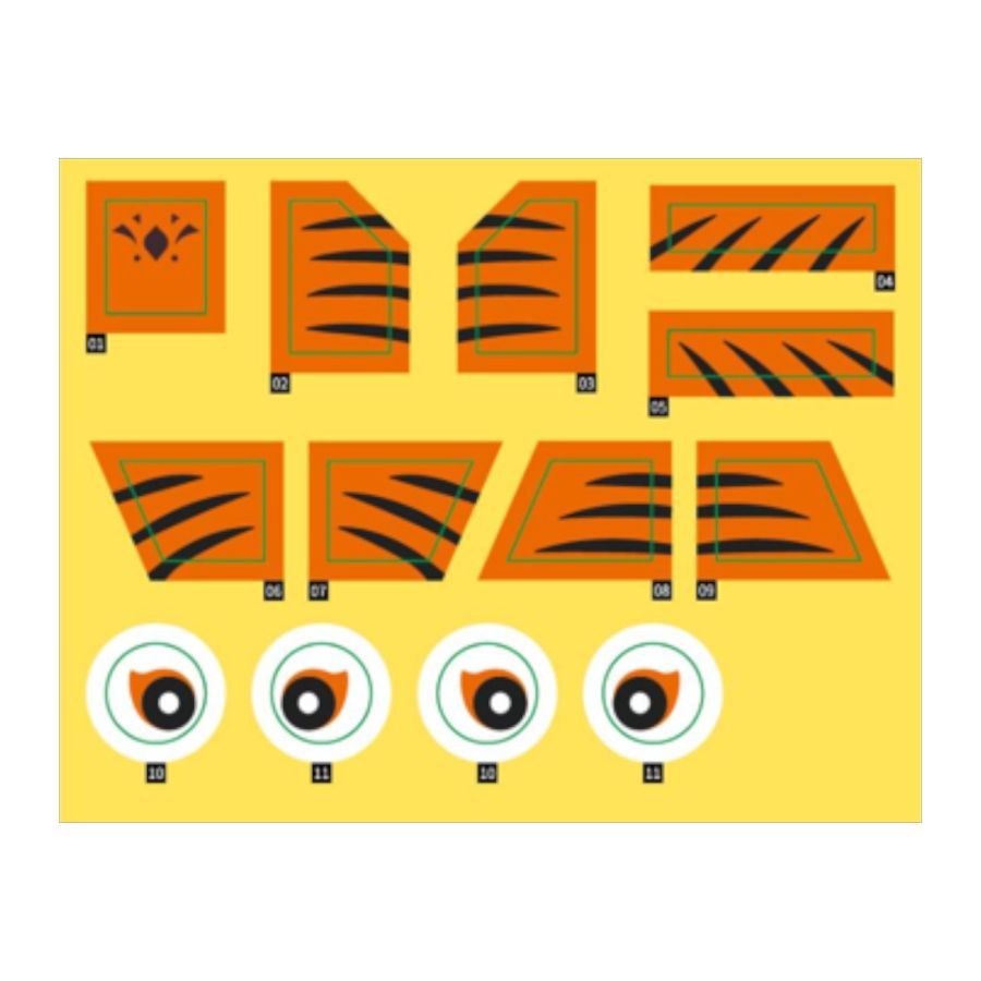Kung Fu Panda - Tigress on SkateKart (195 Piece Kit)