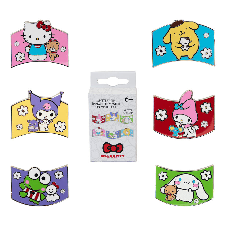 Sanrio - Sanrio & Friends Color Block Mystery Pin Blind Box (Display of 12)