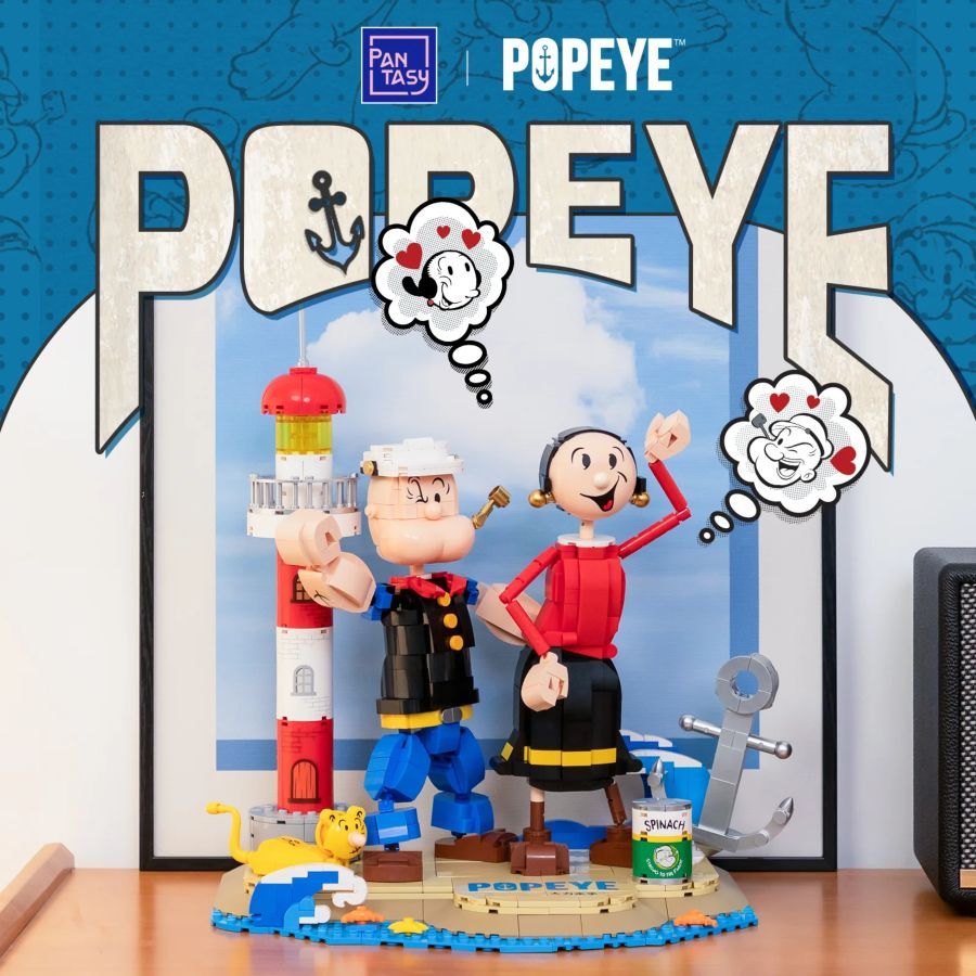 Popeye - Popeye w/Olive Figure Set (1209 Piece Kit)