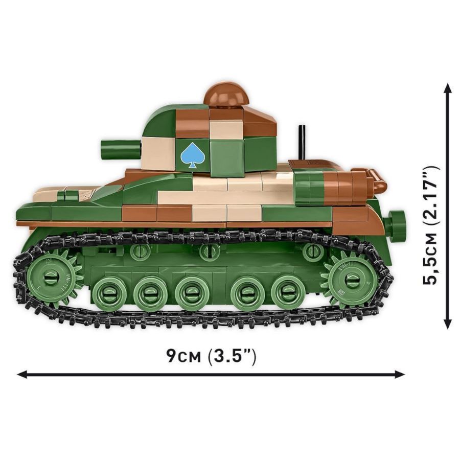 World War 2 - Renault R-35 Construction Brick Set (258 Pieces)