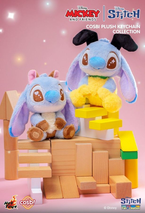 Lilo & Stitch - Stitch as Mickey & Friend – Cosbi Plush Keychain Collection (Display of 6)