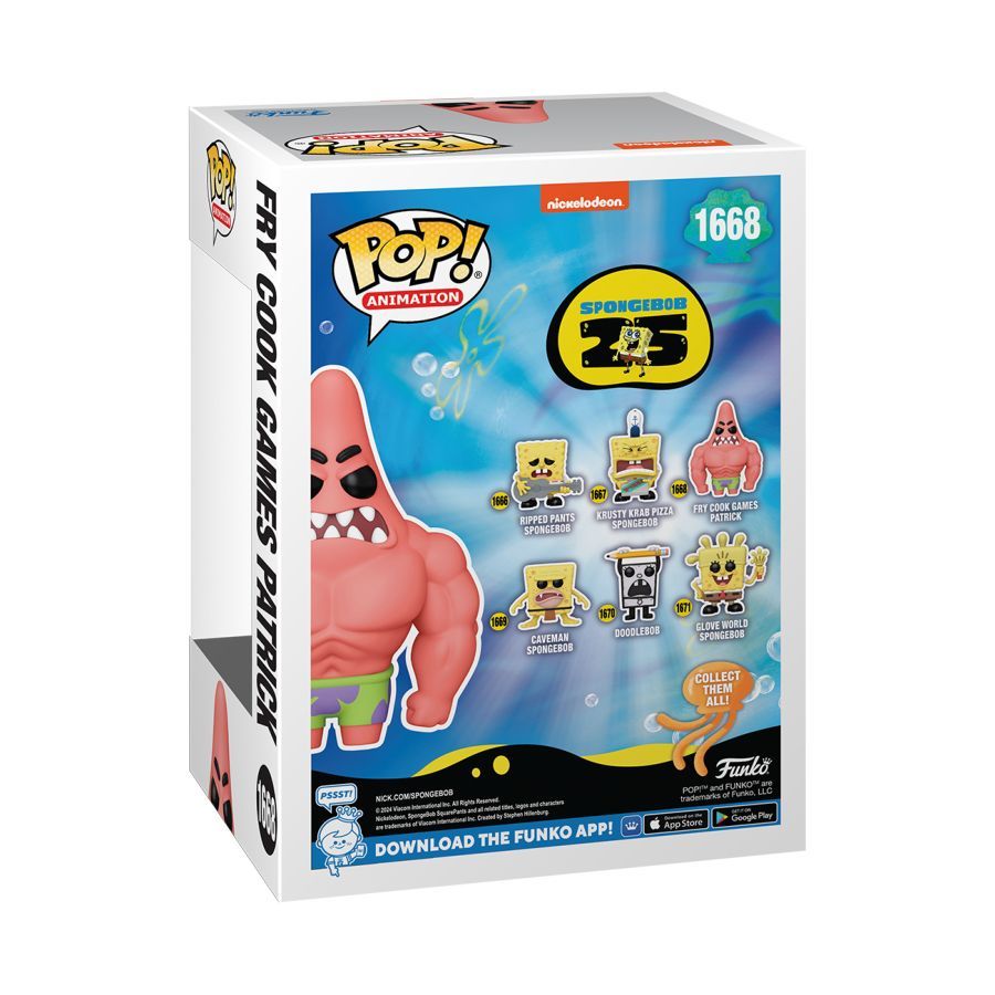 Spongebob: 25th Anniversary - Fry Cook Games Patrick (Pop! Vinyl)