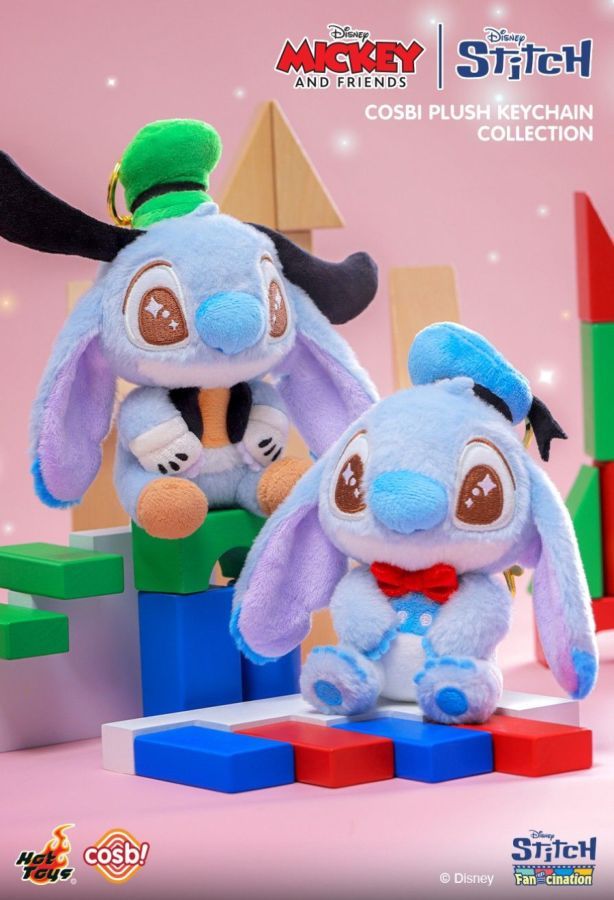 Lilo & Stitch - Stitch as Mickey & Friend – Cosbi Plush Keychain Collection (Display of 6)