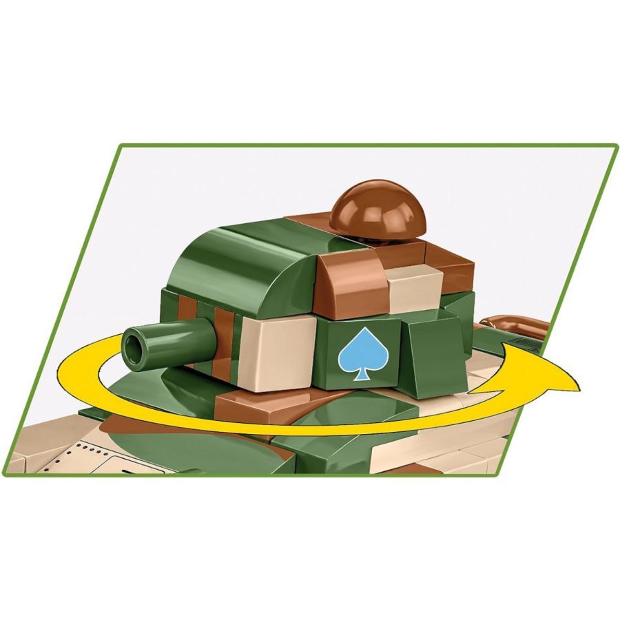 World War 2 - Renault R-35 Construction Brick Set (258 Pieces)