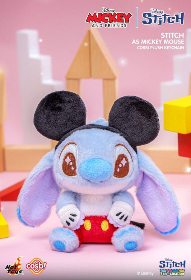 Lilo & Stitch - Stitch as Mickey & Friend – Cosbi Plush Keychain Collection (Display of 6)