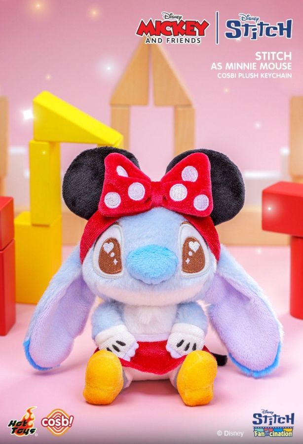 Lilo & Stitch - Stitch as Mickey & Friend – Cosbi Plush Keychain Collection (Display of 6)