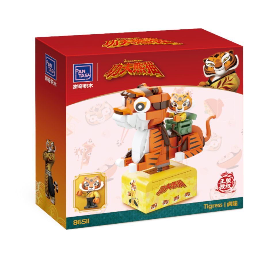 Kung Fu Panda - Tigress on SkateKart (195 Piece Kit)