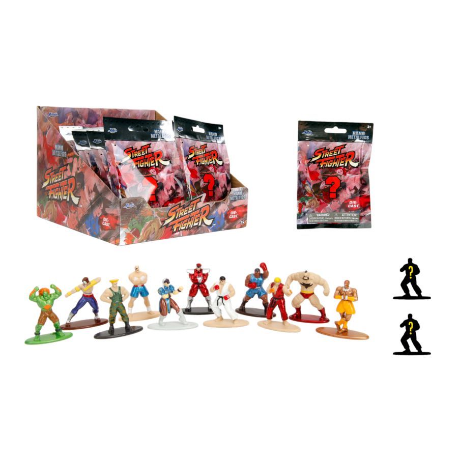 Street Fighter - 1.65″ Nano Metalfigs Blind Bag (Display of 24)