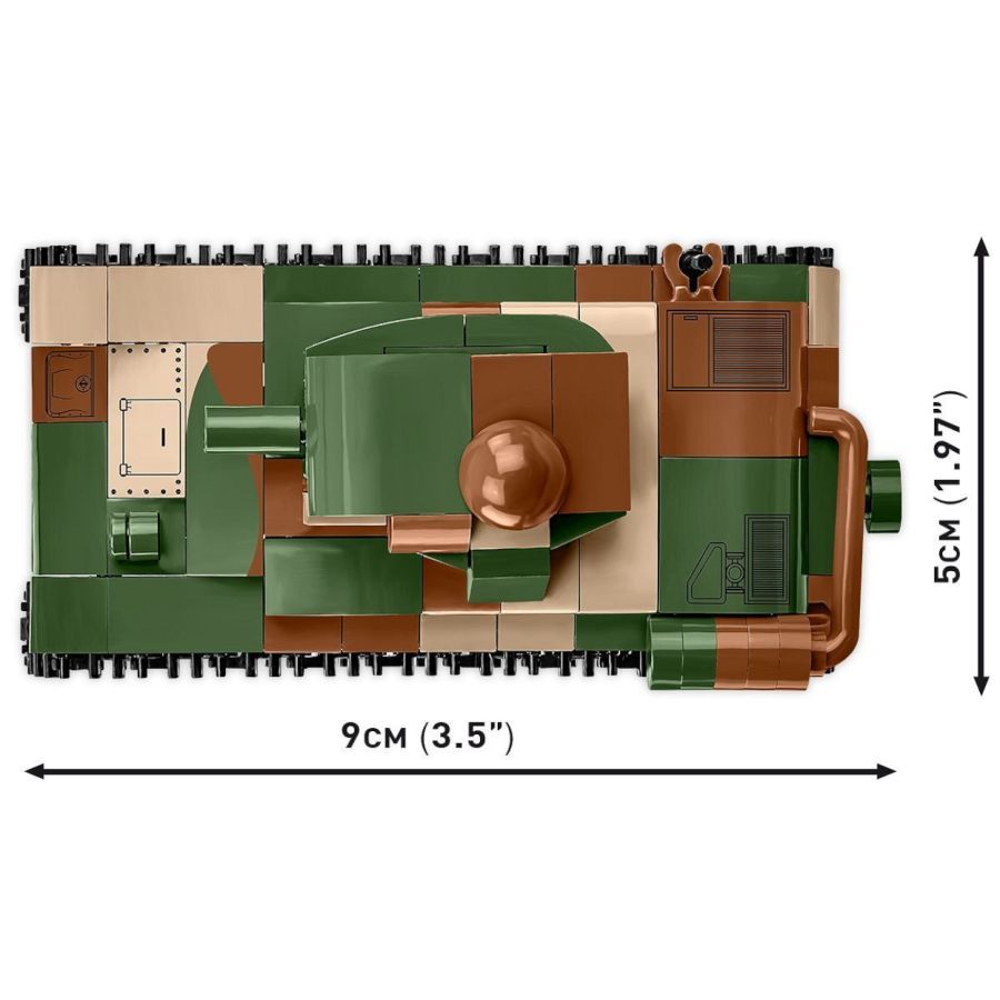 World War 2 - Renault R-35 Construction Brick Set (258 Pieces)