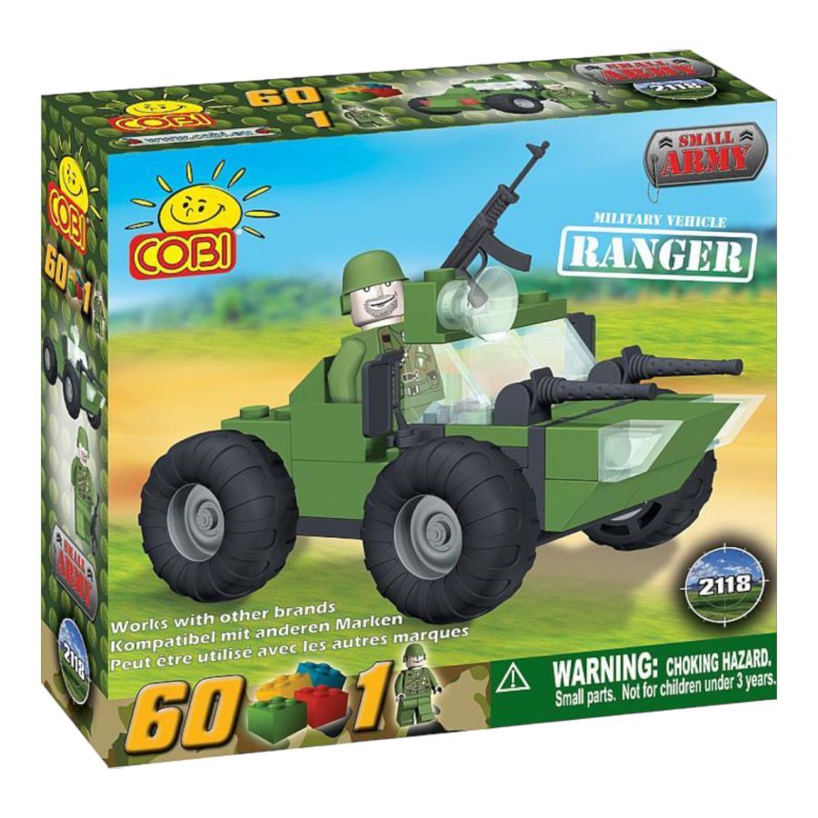 Small Army - Ranger Military Vehicle Construction Set (60 Piece Kit)