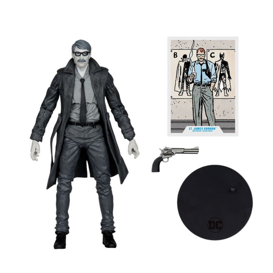 DC Multiverse - Lieutenant James Gordon “Batman: Year One” Gold Label 7″ Figure