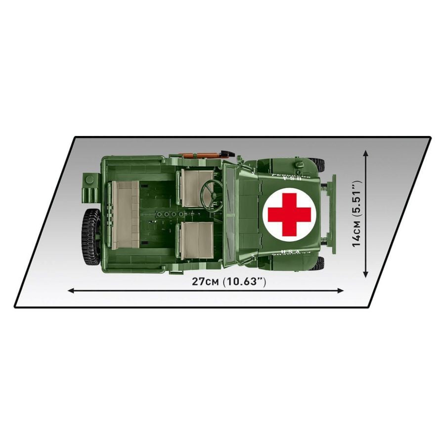 World War 2 - Willys Medical MB Construction Brick Set (1131 Pieces)