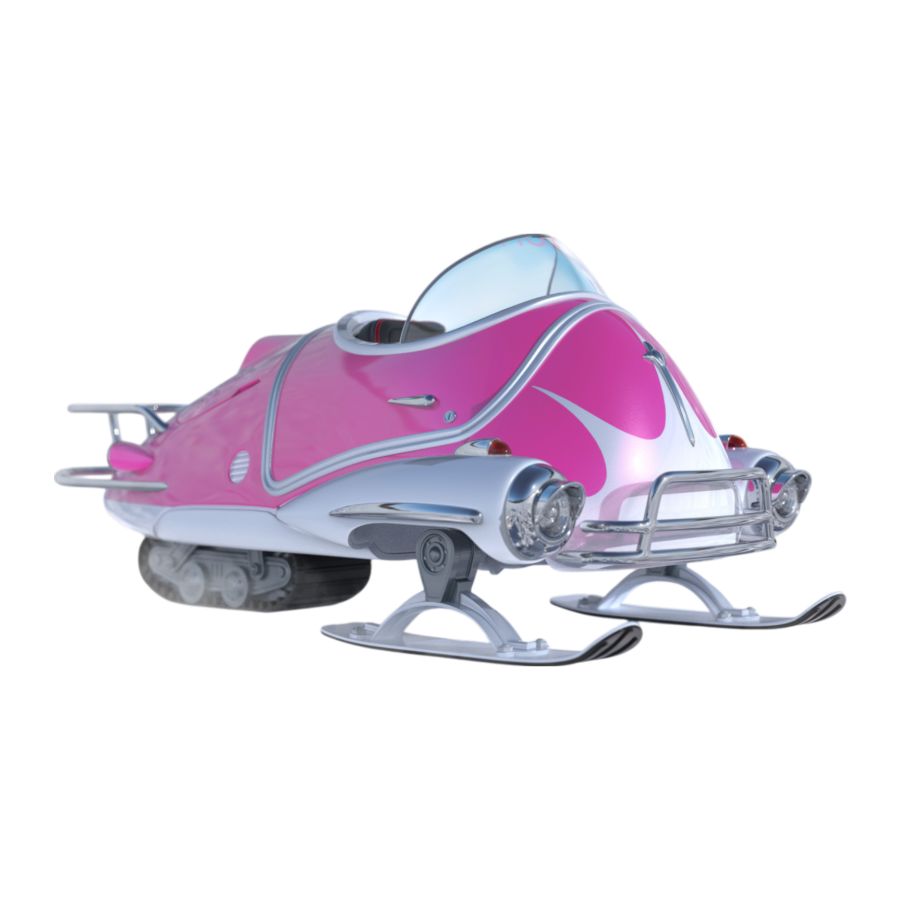 Fallout - Hot Pink Snowtrack Fusion Flea 1:18 Scale Diecast Vehicle