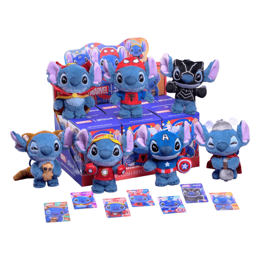Lilo & Stitch - Stitch Marvel Cosplay Cosbi Plush Keychain Collection (Display of 6)