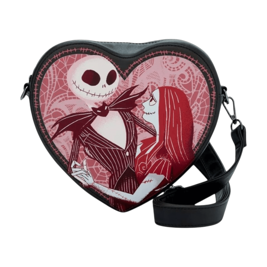 The Nightmare Before Christmas - Jack & Sally Heart Figural (Crossbody Bag)
