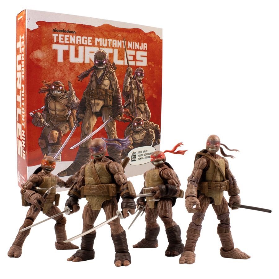 Teenage Mutant Ninja Turtles (Comics) - Zombie Turtles 5″ BST AXN Action Figures 4-Pack (Wave 1)