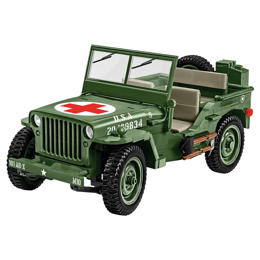 World War 2 - Willys Medical MB Construction Brick Set (1131 Pieces)