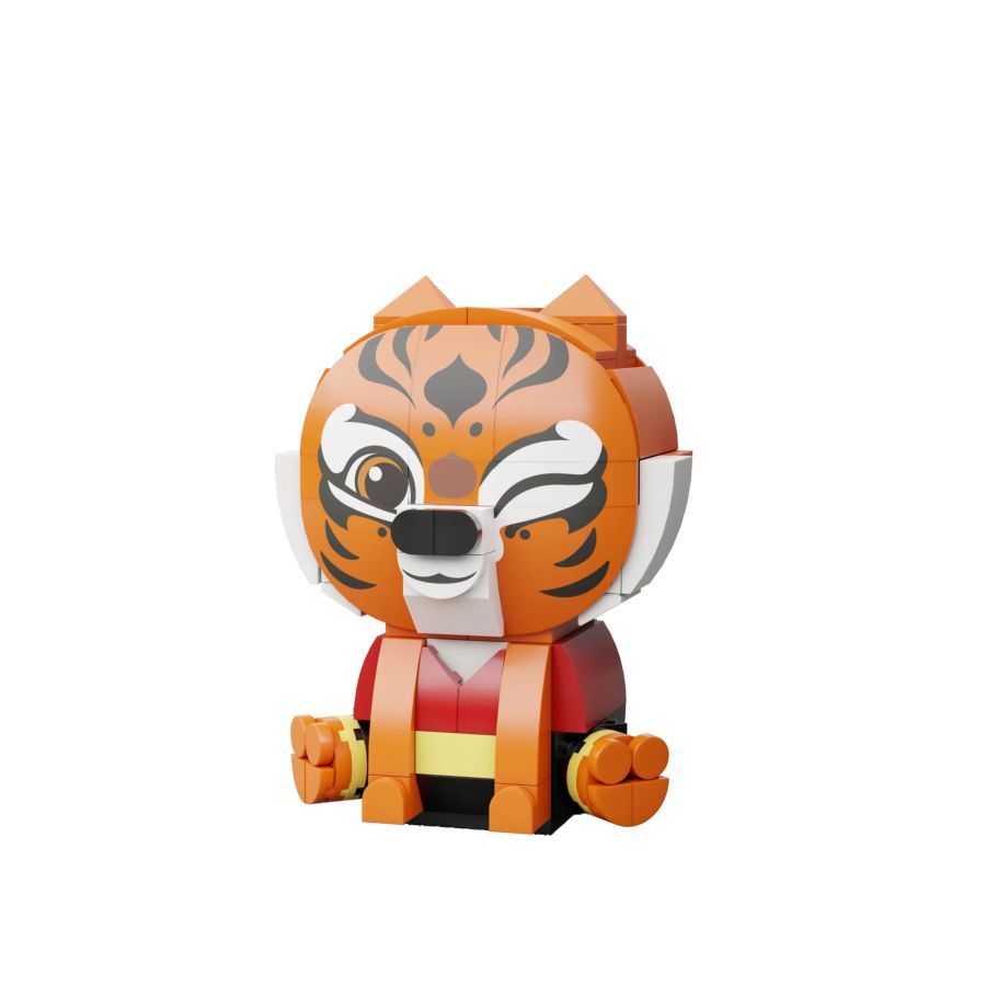 Kung Fu Panda - Tigress Sitting Baby Series Buildable Figure (138 Piece Kit)