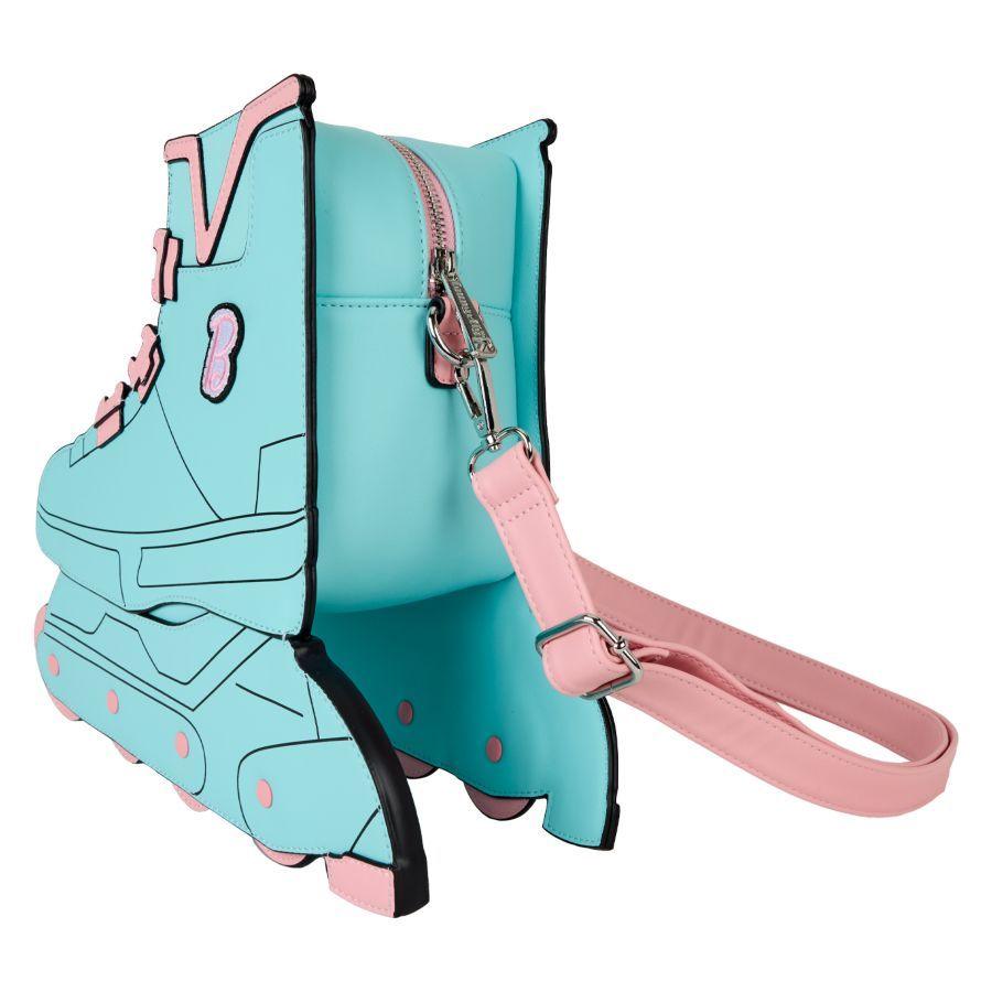 Barbie - Classic Barbie Figural Skate Crossbody Bag with Moving Wheels