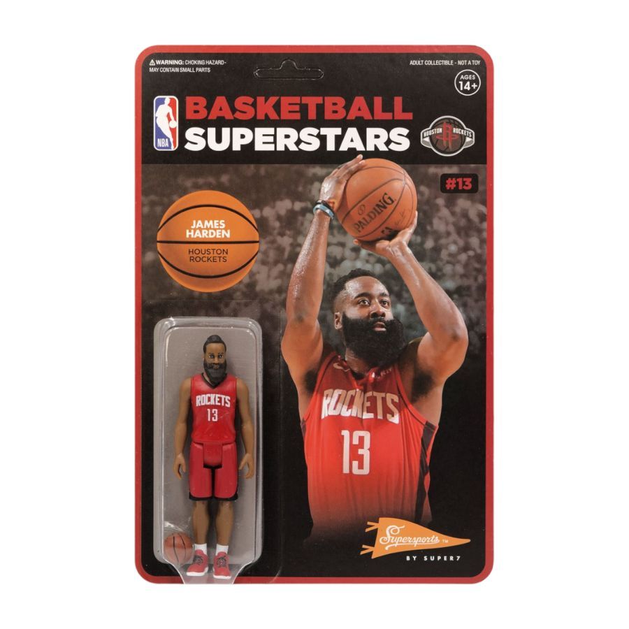 NBA - James Harden Houston Rockets Supersports ReAction 3.75″ Action Figure