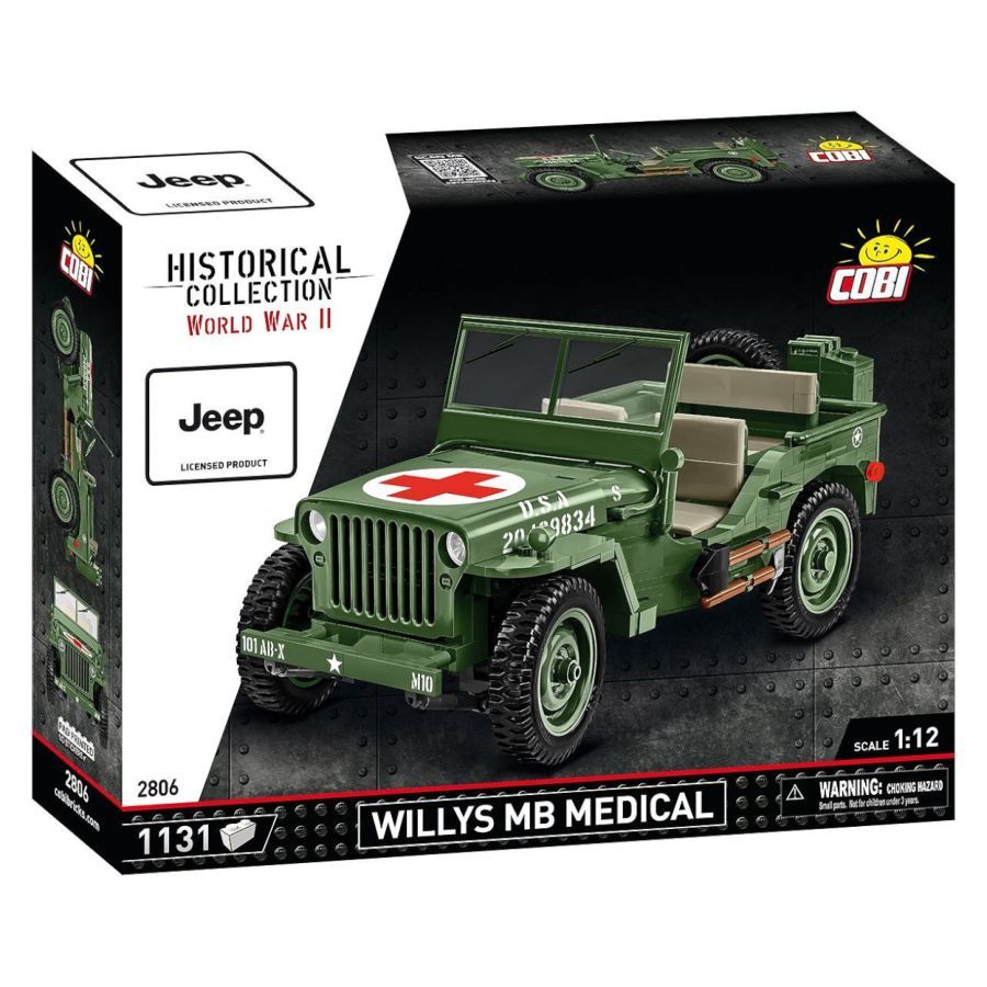 World War 2 - Willys Medical MB Construction Brick Set (1131 Pieces)