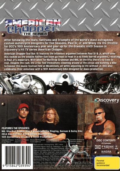 American Chopper: The Series Tool Box 15 (Discovery Channel) DVD