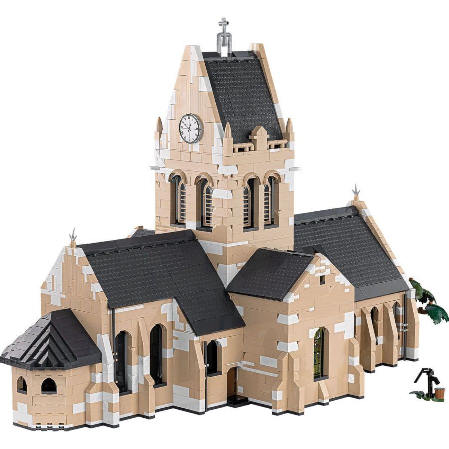 World War 2 - Sainte-Mere-Eglis Church Construction Brick Set (2280 Pieces)