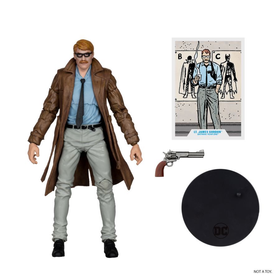 DC Multiverse - Lieutenant James Gordon “Batman: Year One” Gold Label 7″ Figure
