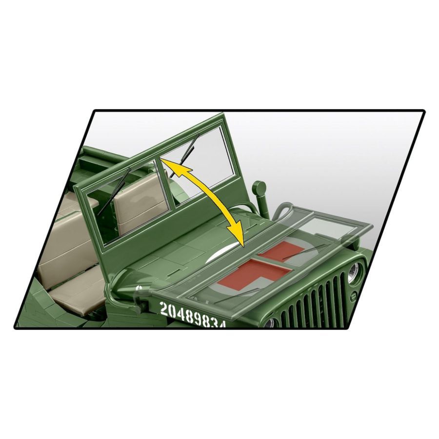 World War 2 - Willys Medical MB Construction Brick Set (1131 Pieces)