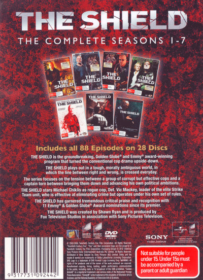 The Shield The Complete Seasons 1 - 7 DVD
