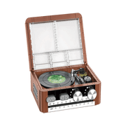 JAKI - Retro Turntable Plastic Brick Model Kit (217 Piece Set)