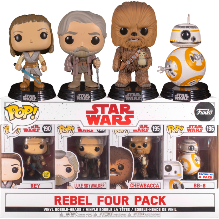 Star Wars: The Last Jedi - Rebel 4-Pack (Pop! Vinyl)