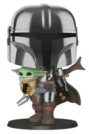 Star Wars: The Mandalorian with Child Chrome 10" (Pop! Vinyl)