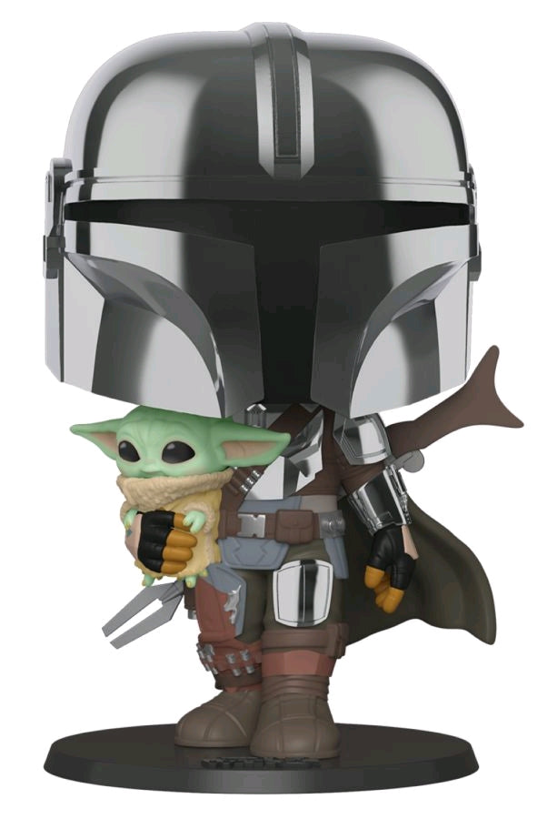 Star Wars: The Mandalorian with Child Chrome 10" (Pop! Vinyl)