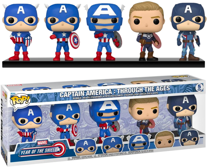 Captain America - Through The Ages Year Of The Shield (Pop! Vinyl)