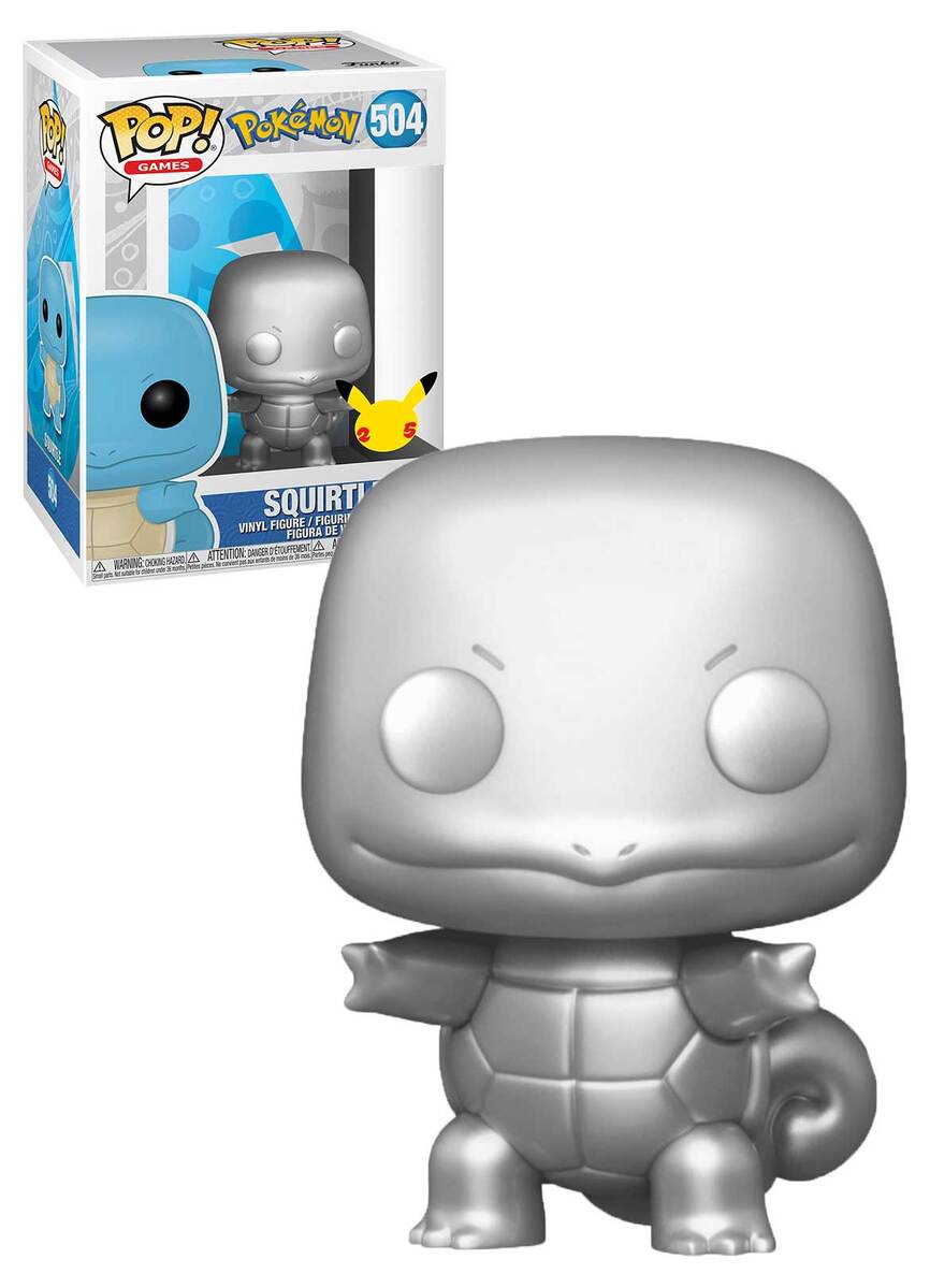 Pokemon - Squirtle Silver Metallic 25th Anniversary (Pop! Vinyl)