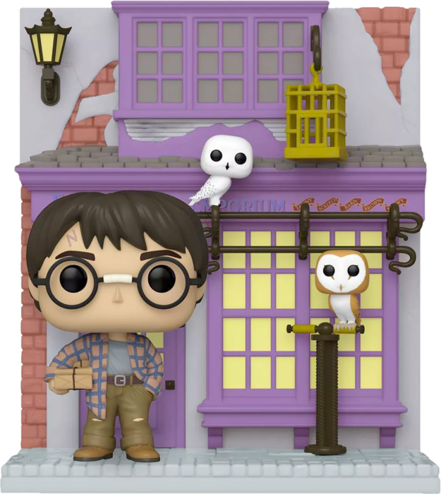 Harry Potter - Madam Malkins Owl Emporium With Harry Diagon Alley Deluxe (Pop! Vinyl)