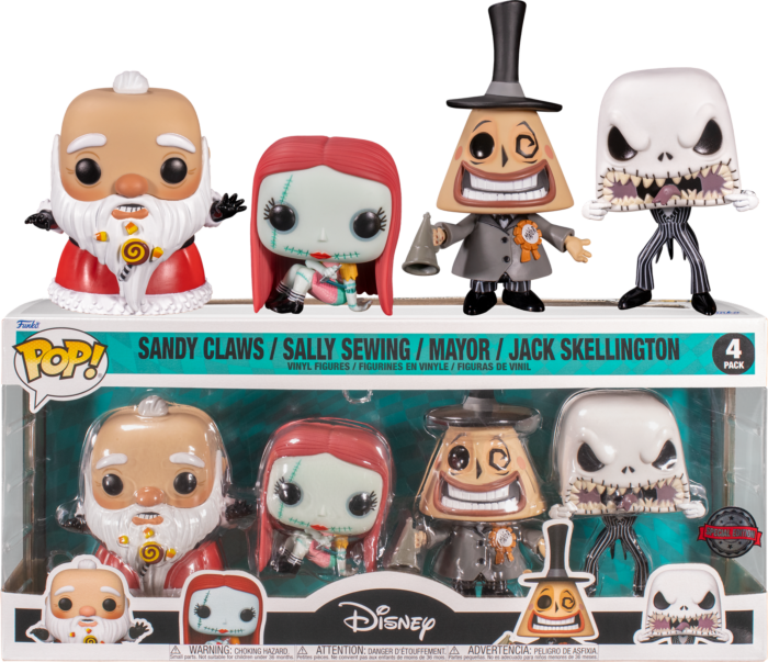 The Nightmare Before Christmas 4-Pack (Pop! Vinyl)