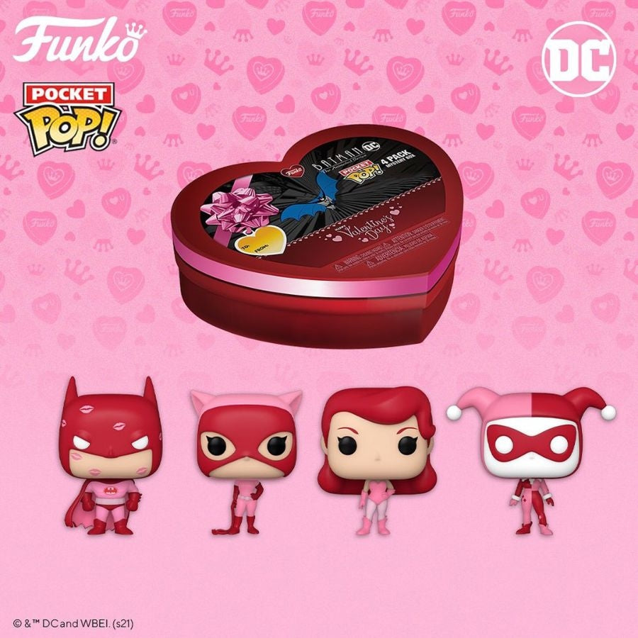 Batman - Valentines Day Pocket Pop! 4-pack (Pop! Vinyl)
