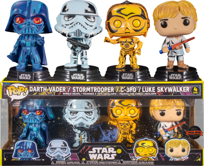 Star Wars - Retro Series 4-Pack (Pop! Vinyl)
