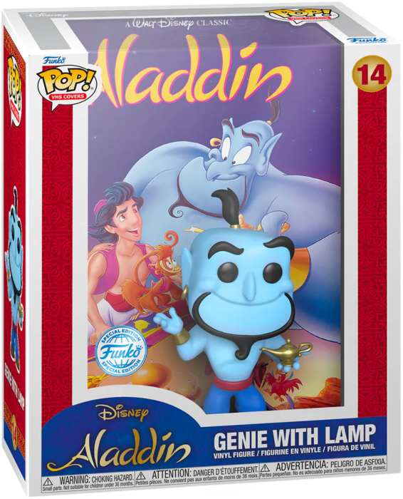 Aladdin (1992) - Genie Pop! VHS Cover (Pop! Vinyl)
