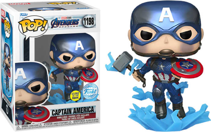 Avengers 4: Endgame - Captain America Metallic Glow (Pop! Vinyl)