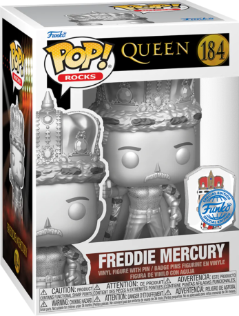 Queen - Freddie Mercury King With Pin (Pop! Vinyl)